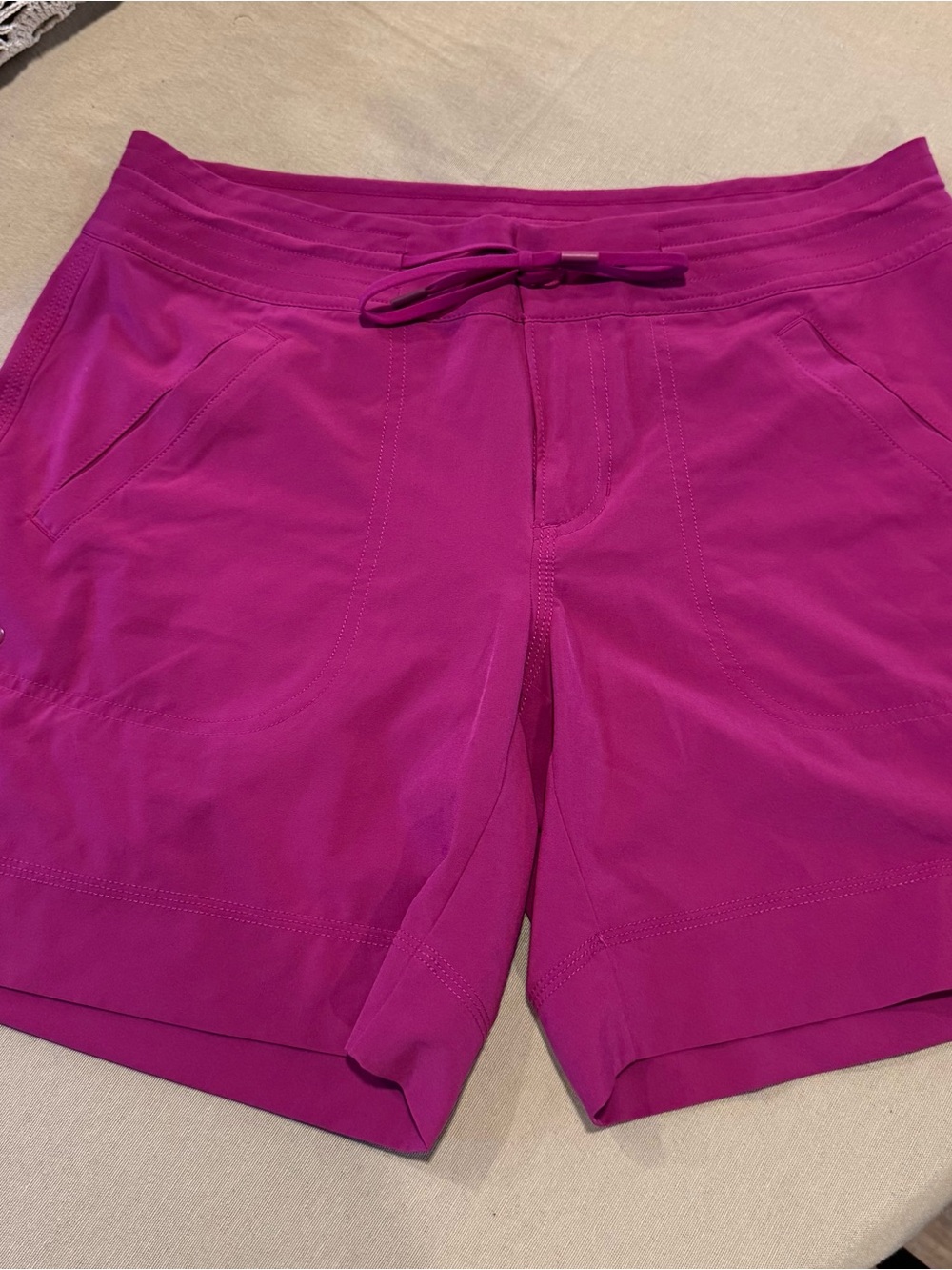 Athleta Pink Performance Drawstring Shorts
